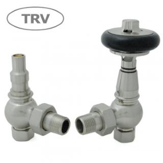 Amberley TRV Cast Iron Radiator Valve - Satin Nickel